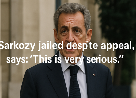 Sarkozy Jailed Despite Appeal, Says: “This Is Very Serious.”